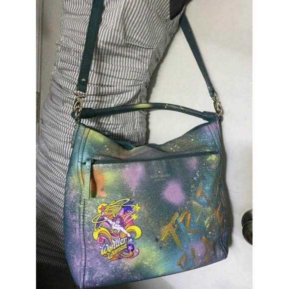 kate spade w hand shoulder customized by me w appl - Picture 9 of 12